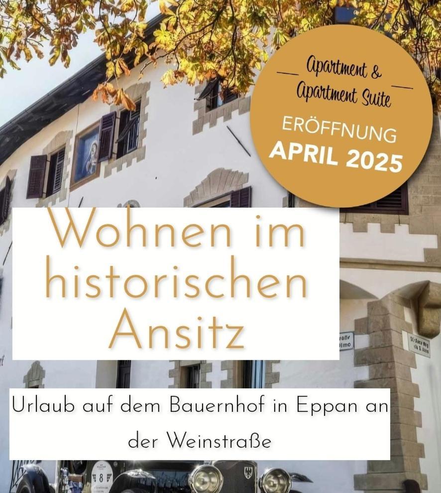 דירות אפיאנו סולה סטרדה דל וינו Ansitz Grustdorf מראה חיצוני תמונה